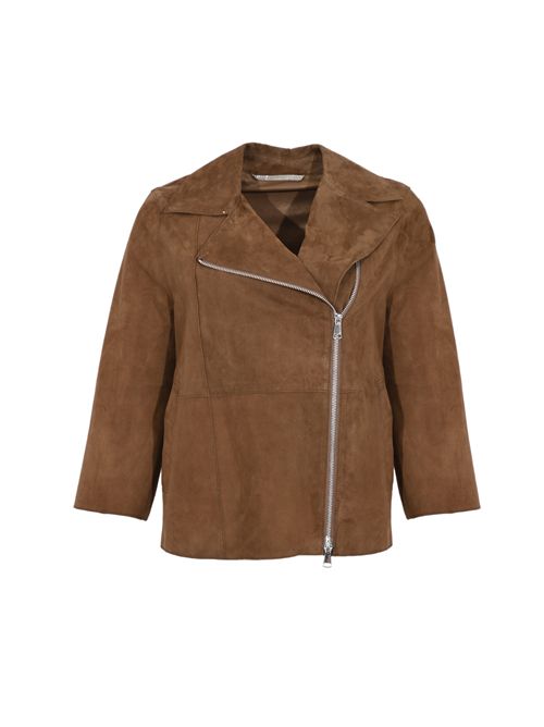 Giubbino Gaia in pelle Pecan LEATHER AUTHORITY | GAIA126